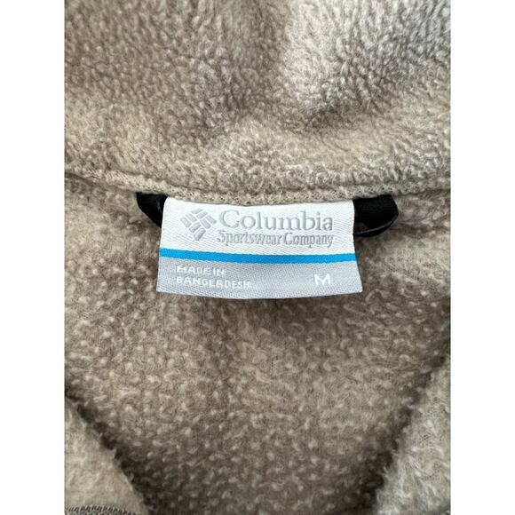 Columbia Full Zip Fleece Vest, Tan, Men's Medium - Picture 5 of 6